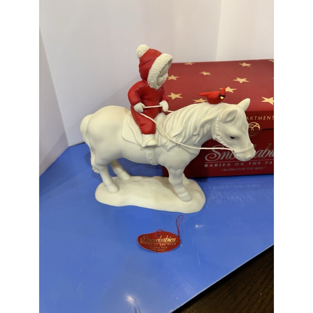 Dept 56 Snowbabies Along for the Ride Farm Horse Cardinal 56.67500 2000 Box 2000